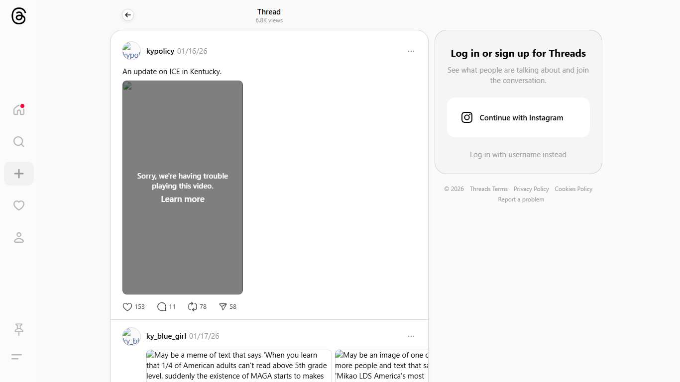 An update on ICE in Kentucky.